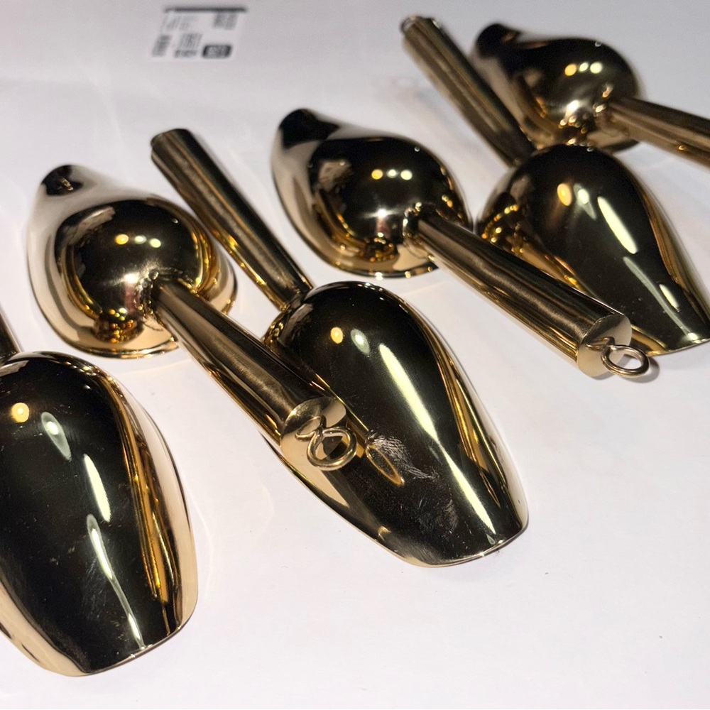 Lot 6 Gold Stainless Steel Ice Scoopers new - Picture 4 of 10